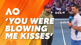 The Nick Kyrgios and Novak Djokovic bromance is blossoming: 2024 Australian Open | WWOS