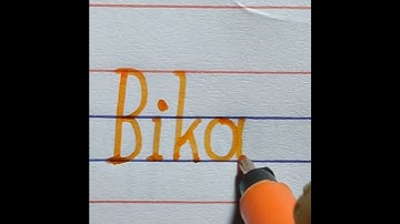 Bikash beautiful name write in english print handwriting | how to learn english print handwriting