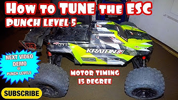 How to Make the Kraton 8s Fast and strong ESC TUNING
