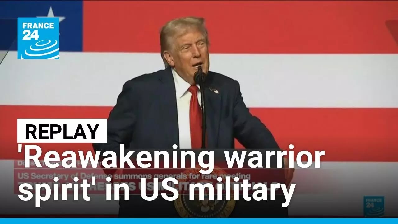 REPLAY: Trump addresses hundreds of senior officers in rare meeting • FRANCE 24 English