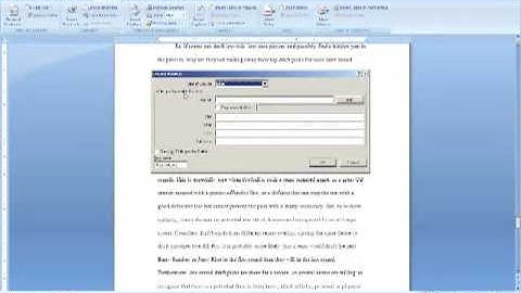 Word 2007-References and Citations