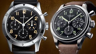 Better Chronograph Design? Breitling 765 AVI vs Longines BigEye