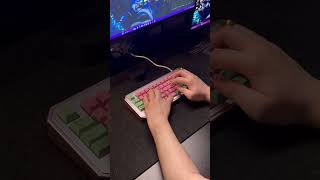 Licht58 with Bsun POP switches #keyboard #kbdfans #gamingkeyboard #typing #keycaps #custom
