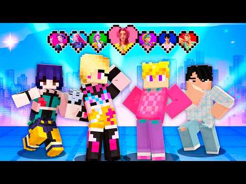 I got HEARTS from the HUNTRIX and SAJA BOYS in Minecraft!