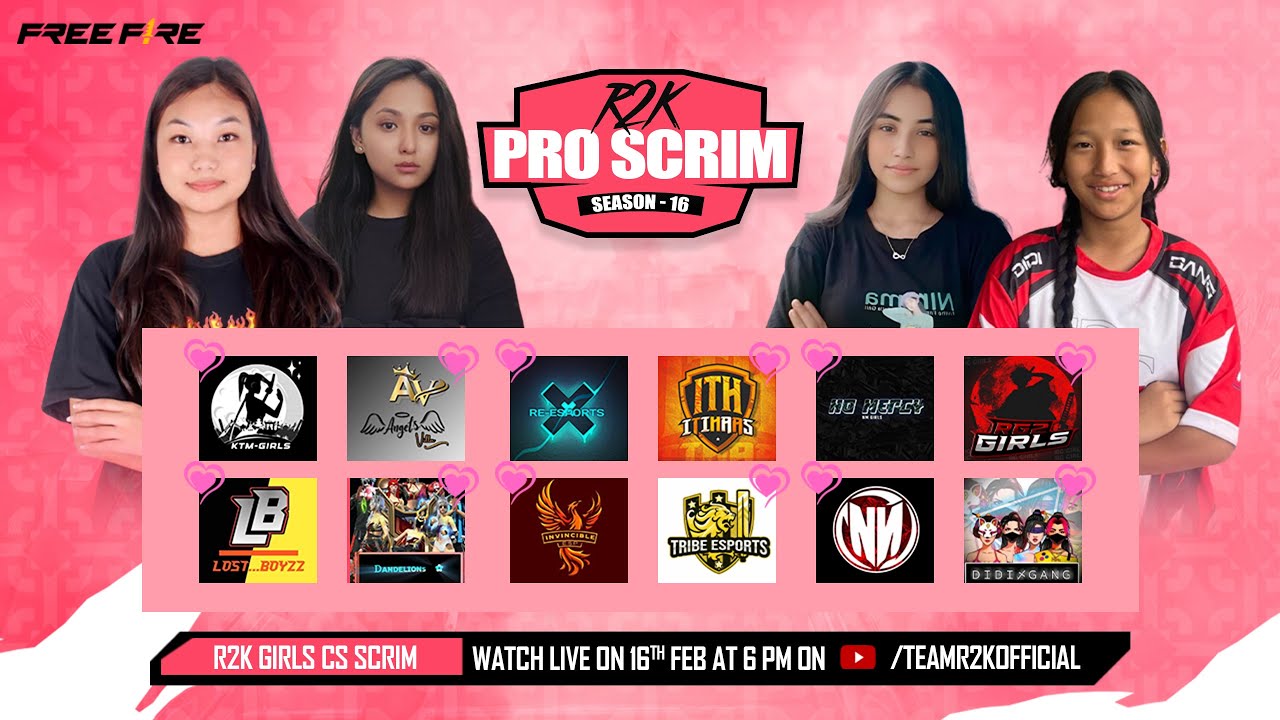 [🛑OFFICIAL] R2K PRO SCRIM SEASON 16 || DAY 1 || FREEFIRE NEPAL || TEAM ...