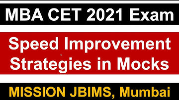 MAHCET 2021 Exam:  Speed Improvement Strategies || Key Pointers || Must Watch