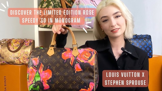 Stephen Sprouse x Louis Vuitton Monogram Roses Speedy 30