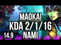 Maokai  samira vs nami  lucian sup  2116  br master  149