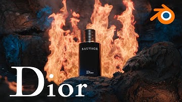 Dior - Sauvage. Commercial. Blender 3D