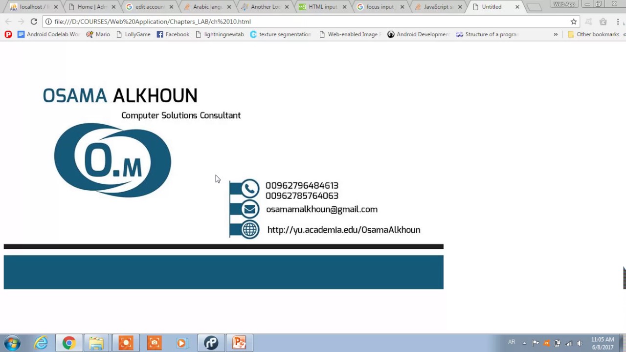 ch 10 HTML Web Application Course - YouTube