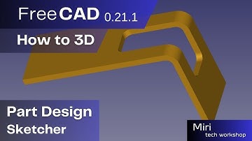 FreeCAD version 0 21 1 part #14 2023  How to 3D