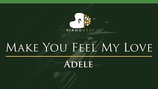 Adele - Make You Feel My Love - Lower Key (Piano Karaoke Instrumental)