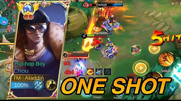 ONE SHOT CHOU!! THIS NEWLY BUFF ITEM IS PERFECT FOR CHOU (+15% DAMAGE) - Mobile Legends