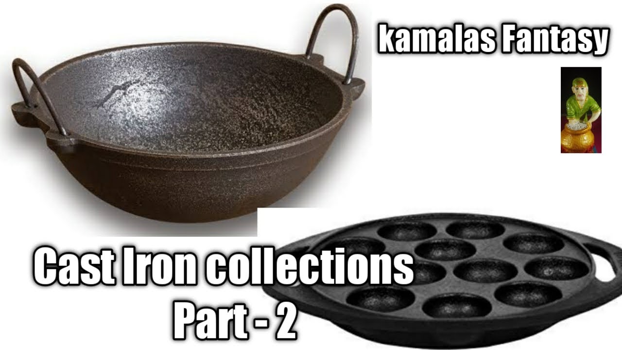 Cast iron kadai collectionSikkandar stores madurai How to clean