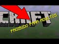 Voltei a ser CRIANÇA no Minecraft