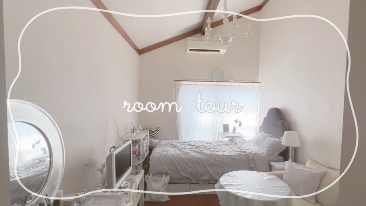 room tour｜大人かわいい一人暮らし｜都内1k6畳｜グレーとリボンとサンリオ🤍｜オタ卒｜ズボラ【ご報告も】