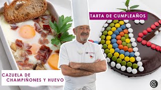 Champiñones con huevos ​​ Tarta de cumpleaños ​ Cocina Abierta de Karlos Arguiñano