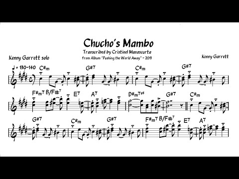 Kenny Garrett - Chucho's Mambo (Alto Sax transcription)