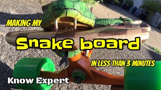 Snakeboard. Skateboard.  Short version for those of you in a rush…….