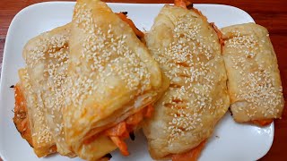 Chicken puff pastry patties recipe bangla | Very easy to make creamy chicken patties at home |