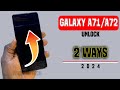 Galaxy A71/A72 Unlock Pin, Pattern, Password | Samsung A72 Factory Reset a71 hard reset Galaxy A72.