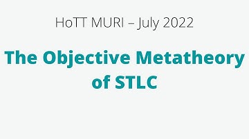 The Objective Metatheory of Simply Typed Lambda Calculus