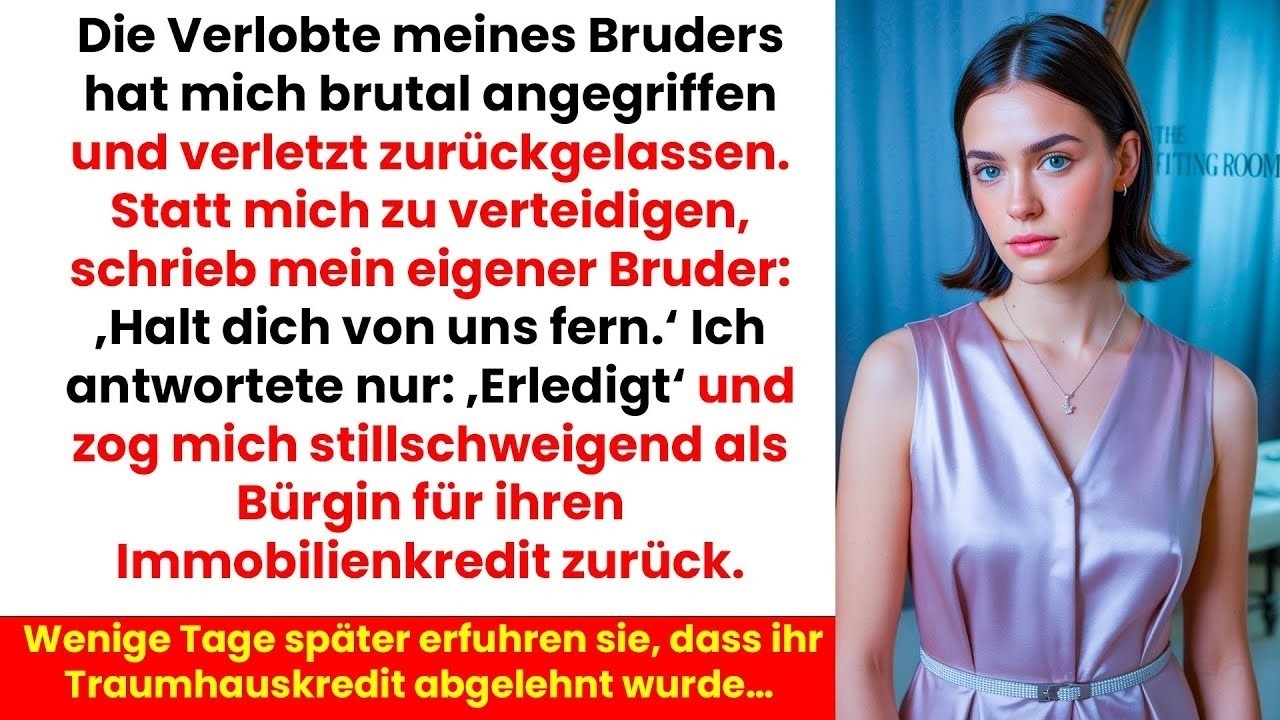„Du stehst über meinem Körper und trinkst dein Bier, während deine Verlobte mich schlägt?“ Mein Bruder Michael stand einfach da, sagte kein Wort, stieg über meine Beine und schickte mir eine SMS:...