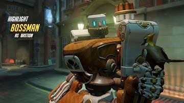 Overwatch - Bastion Riding the Payload - Kings Row - Bossman