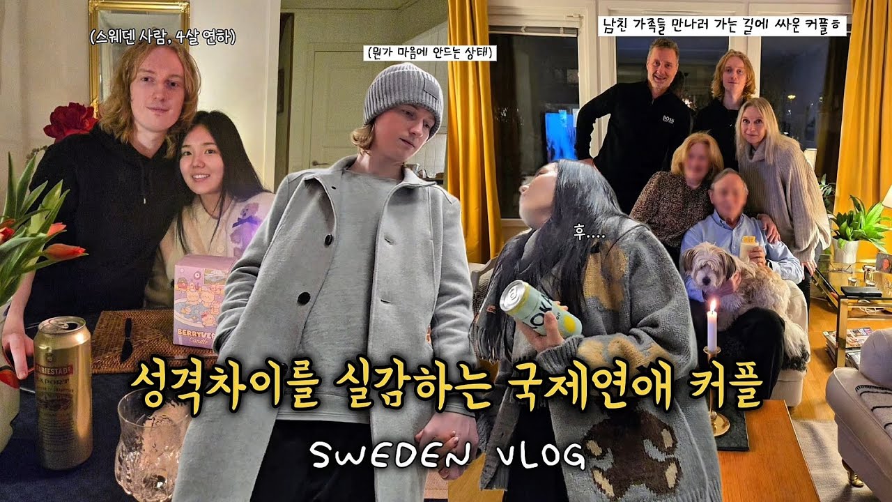 청각장애 때문에 말다툼도 어려운 국제연애 커플🦻💔 • 스웨덴 남자친구 가족들과 보내는 일상🇸🇪 • 스웨덴 왕립도서관에서 공부하기