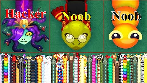 noob vs pro vs hacker epic snake.io gameplay #snakeio #snakelite #littlebigsnake