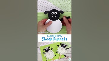 Fluffy Sheep Puppet Craft