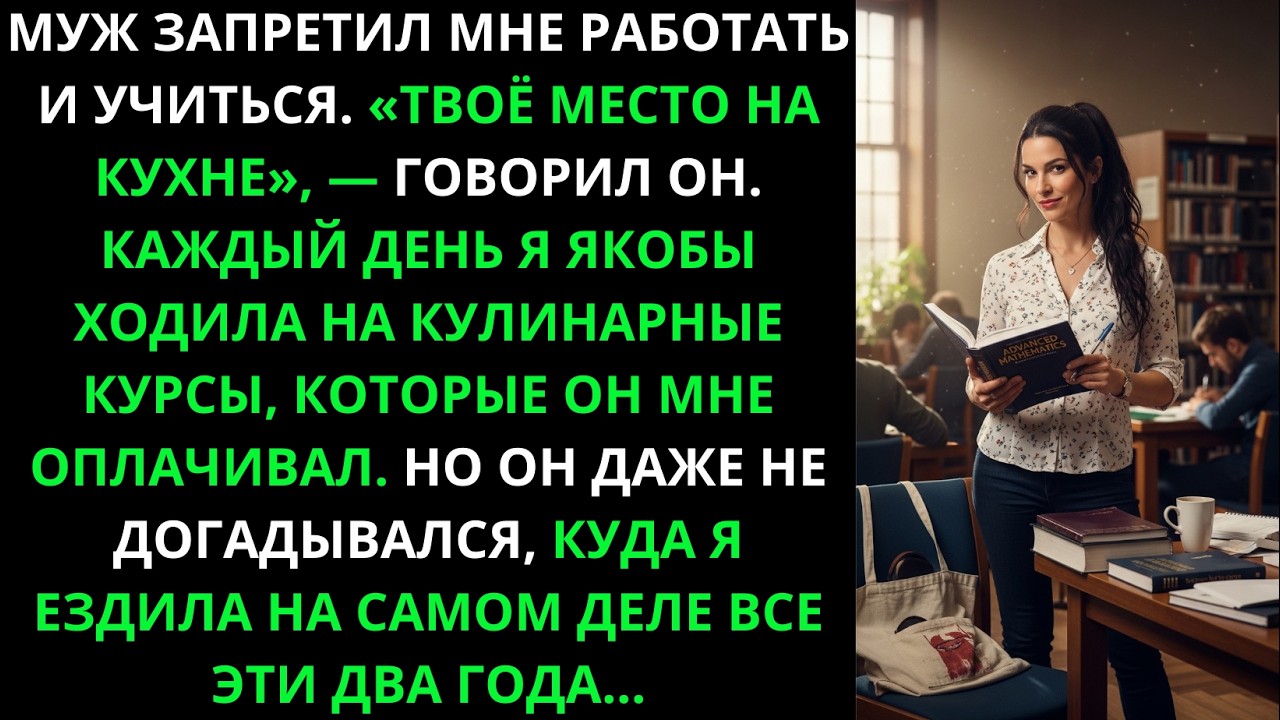 Муж отправил на курсы кулинарии. Он не догадывался, куда я на самом деле ездила все эти два года.