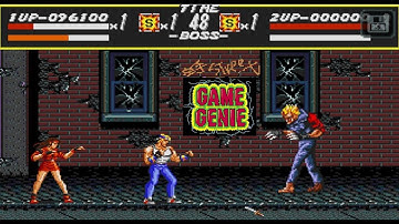Streets of Rage Game Genie (Mega Drive)