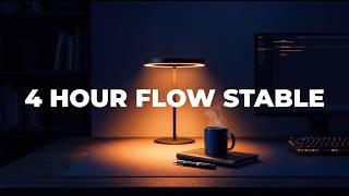 🌊🟦 Flow Stable Focus | Coding & Study Piano (No Noise 4 HOURS)