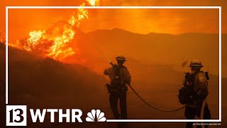 Hughes wildfire sparks thousands of evacuations in California
