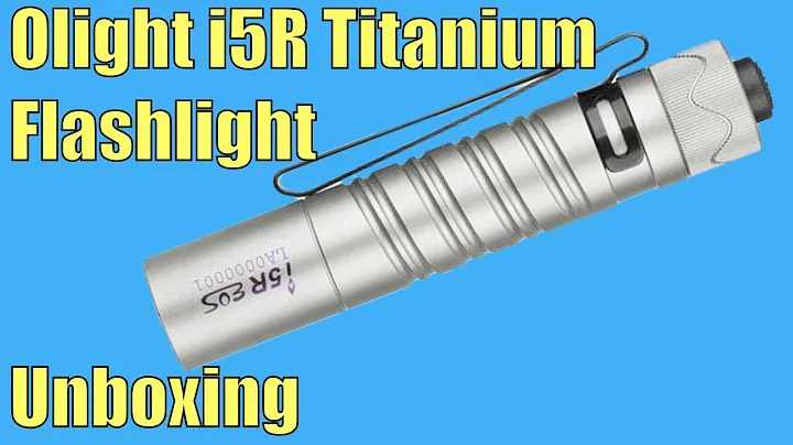 Olight i5R Titanium Flashlight.    -   Unboxing