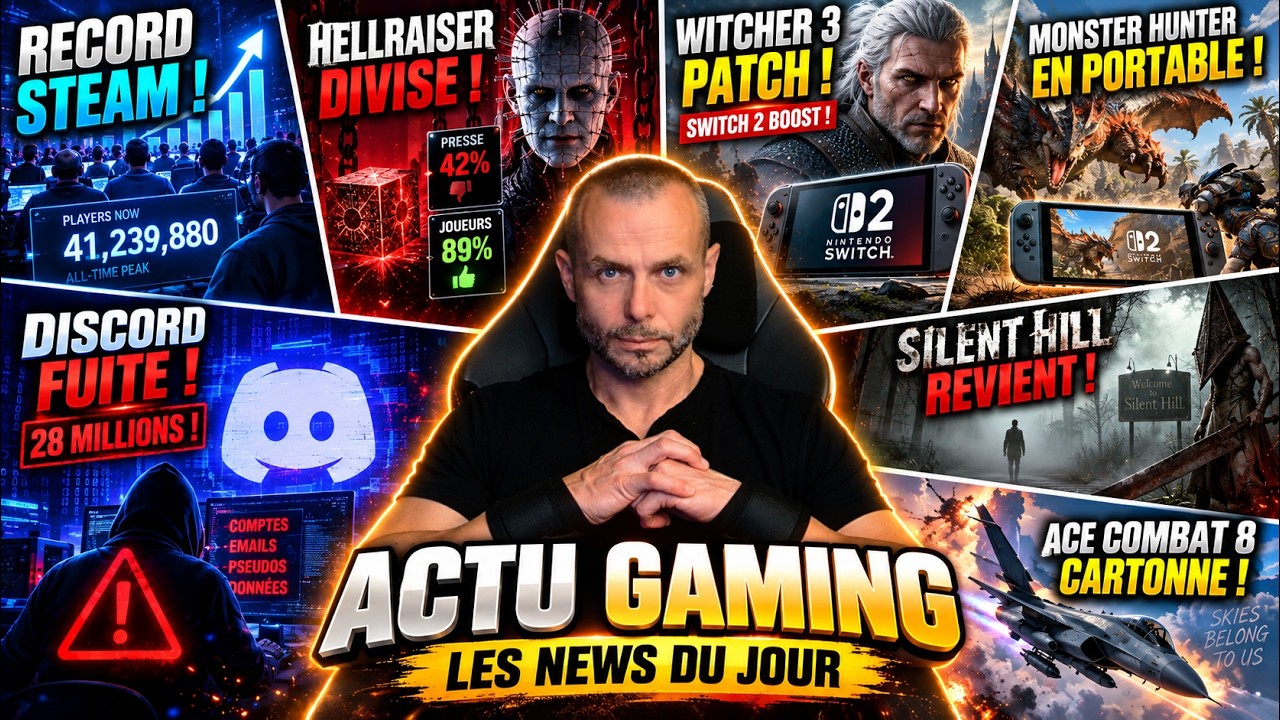 🔥ACTU GAMING DU JOUR (12 Octobre): STEAM bat un RECORD HISTORIQUE, PS5, SILENT HILL...