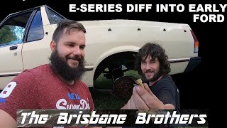 E SERIES DIFF INTO EARLY FORD BRAKE ADAPTOR HACK