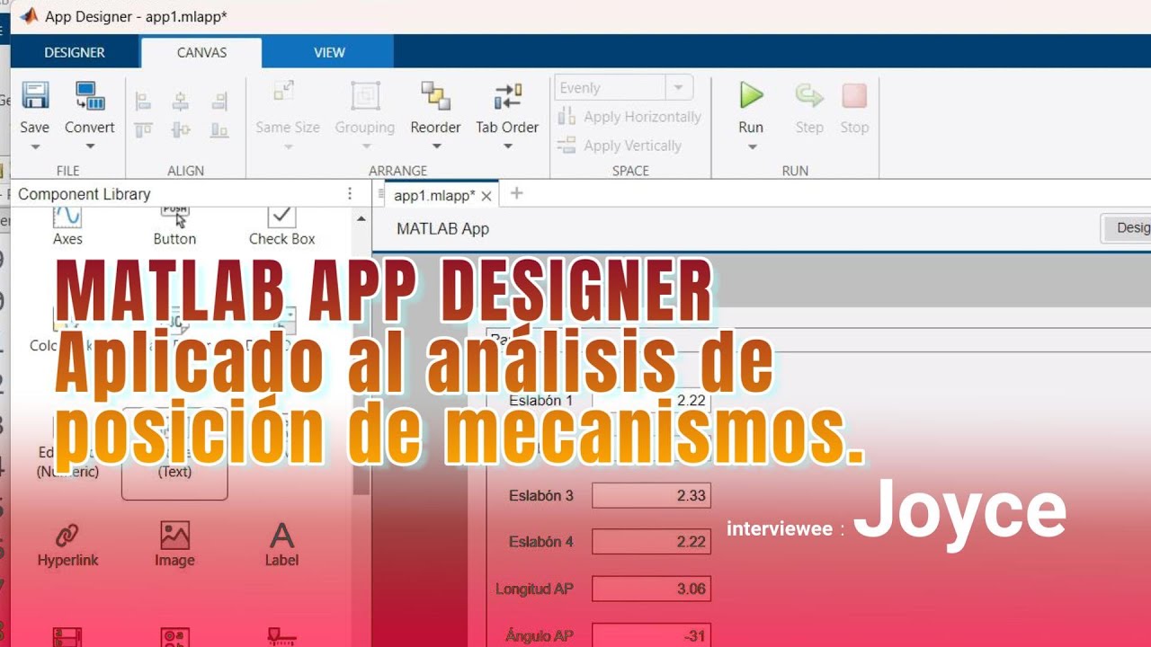 MATLAB App Designer aplicado a Mecanismos - YouTube