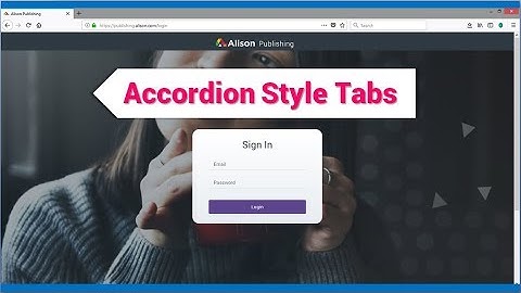 Alison Publisher Tool - Accordion tabs asset