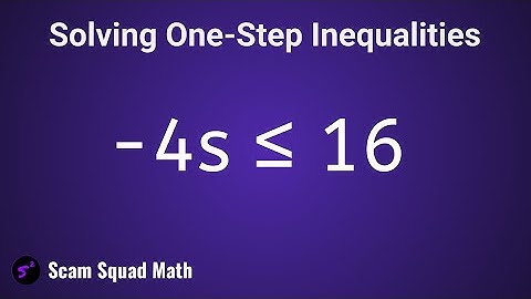 How to Solve One-Step Inequalities (Multiplication and Division)