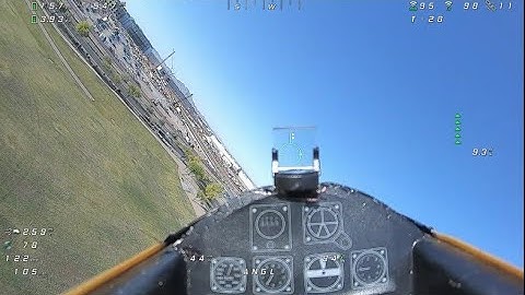 RC T-28 1.1m Yellow FPV with OSD and Headtracker