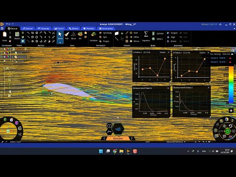 การใช้งาน โปรแกรม Ansys Discovery  Part 2 จำลองปีกเครื่องบิน