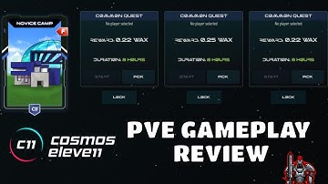 Cosmos Eleven NFT Game | PvE Gameplay Review | Great Soccer Option for the WAX Blockchain