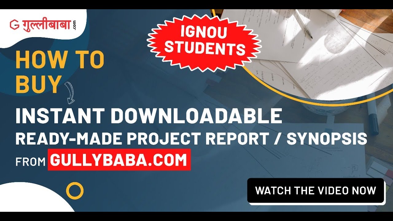 How To Place An order For Readymade Projects From Gullybaba.com