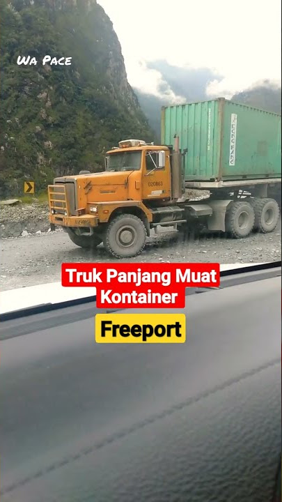 truk panjang muat kontainer freeport #shorts #freeport #truk