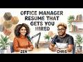 How To Write an Effective Office Manager Resume That Gets You Hired | ATS Optimized Resume