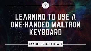 Learning to use a Maltron one-handed keyboard - Day one!