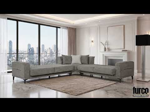 Focus Gray Sectional Set