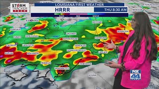 Wednesday Evening Forecast: Numerous showers & storms on Thursday Morning